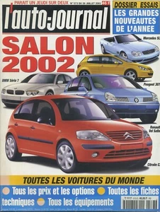 L'AUTO JOURNAL n°573 26/07/2001 SPECIAL SALON 2002 - Bild 1 von 1