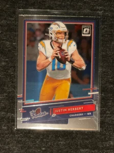 2020 Justin Herbert Rookie Card, Donruss Optic “The Rookies” Card No.TR-JH - Picture 1 of 2