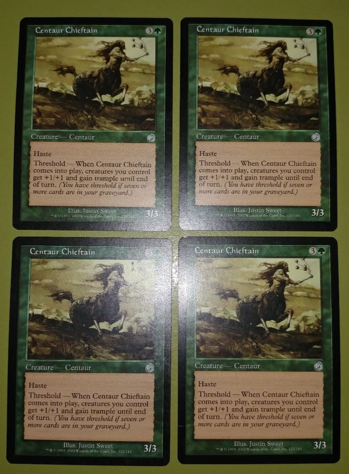 Centaur Chieftain x4 Torment 4x Playset Magic the Gathering MTG  - Image 1 of 1