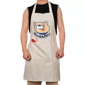 The Way of the Househusband Apron - Anime Gokushufudo Cute Shiba Inu Printed ... - Picture 1 of 8