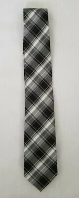 Corbata delgada a cuadros 100 % poliéster hecha a mano Pierre Cardin multicolor para hombre usada Foto 1 de 3