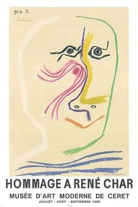 PICASSO HOMMAGE A RENE CHAR BY PICASSO 1969 - Bild 1 von 1
