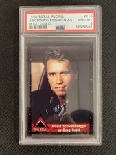 ARNOLD SCHWARZENEGGER AS DOUG QUAID 1990 TOTAL RECALL #110 PSA 8 ROOKIE RC *305