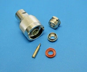 KINGS Electronics KN-54-11-M06 N-Type 50-Ohm Male Coaxial Connector, QTY-5 - Picture 1 of 7