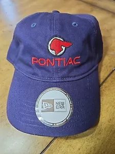 Pontiac Chief Hut marineblaurot bestickt Strapback Dad Hut von New Era Einheitsgröße Neu ohne Etikett - Bild 1 von 8