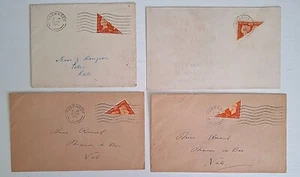 1941 Guernsey occupation stamp bisects x 4 see details - Picture 1 of 1