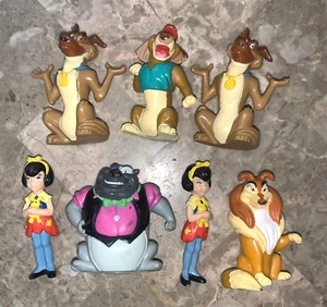 Vintage Wendy's Kids Meal All Dogs Go To Heaven Toys Flo Itchy Charlie 1989 Lot! - Picture 1 of 22