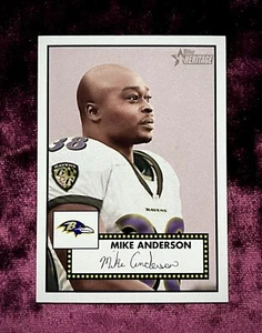 Camiseta Mike Anderson 1952 Topps Heritage #245 como nueva facsímil Auto Ravens Utah SP - Imagen 1 de 4