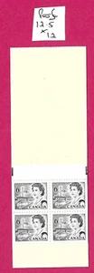 CANADA 1970 25c Booklet 4 x 6c (Harbour) - Pane SG 608a Perf 12.5 x 12 - MNH - Picture 1 of 2