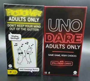 2023 Mattel UNO DARE & Pictionary "Adults Only" Party Bundle Pack - New - Picture 1 of 23