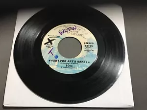 10cc Art For Art's Sake rare promo 45 from 1975 first time ever college WLTW - Picture 1 of 3