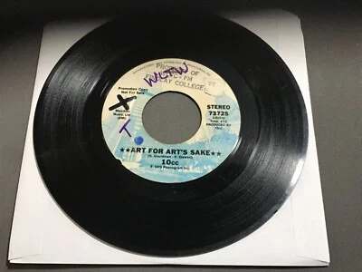 10cc  Art For Art's Sake  rare promo 45 from 1975 first time ever college WLTW - Image 1 of 3