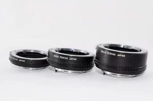Near MINT Asahi Pentax Extension Tube Ring No. 1 2 3 Set K Mount Camera Japan - Picture 1 of 24