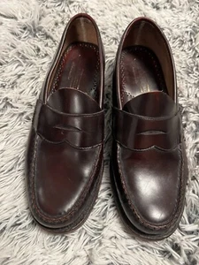 Johnston & Murphy Aristocraft Heidelberg Burgunderrot Leder Penny Loafer Schuhe 7,5 - Bild 1 von 9