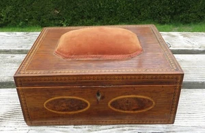 18th/19th C Marquetry Wooden Dressing/Vanity/Sewing Box - Marquetry - Project - Picture 1 of 12