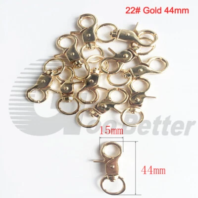 Swivel Clip Clasp Key Ring Snap Hooks Finding Lobster Bag Clasp Various Size - Image 1 of 4