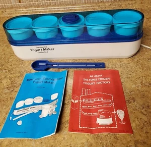 Vintage Salton Cosmopolitan Yogurt Maker Model YM-4 Thermostat Control 5 Cups - Picture 1 of 8