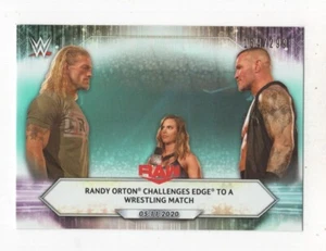 2021 TOPPS WWE MATCH & MOMENTS WRESTLING AQUA EDGE #72 154/299 - Imagen 1 de 1