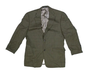 Hart Schaffner Marx Multicolor Houndstooth Notch Lapel 2 Button Blazer Mens 38S - Picture 1 of 10