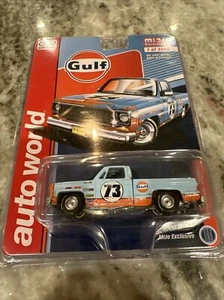 Auto World Mijo Exclusive 1973 Chevrolet Cheyenne Gulf 1:64 Patina Limited - Picture 1 of 4