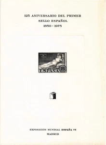 Spanien 1975 Edifil HR 34 España 75 Goya gekleidet Maja Gemälde - Bild 1 von 1