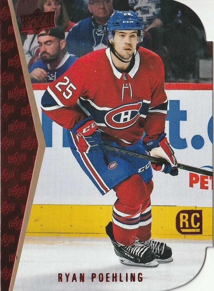 Ryan Poehling - 2019-20 Upper Deck Series 1 Tribute Die Cut Red Rookie Card #10 - Image 1 of 1
