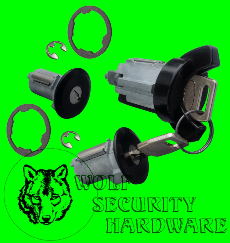 Black Face Ford F Series Others Ignition & Door Lock Cylinder Tumbler Set 2 Key - Image 1 of 2