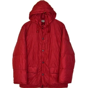 Vintage Mens ALBERTO ASPESI Down Jacket Parka Coat Red Size L - Picture 1 of 12