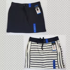 Gonna donna Jones New York nera, indaco avorio a righe: S, M, L, X, XXL - Foto 1 di 21