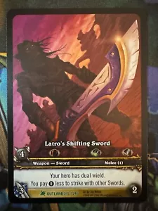 World of Warcraft TCG Outland Extended Art Latro's Shifting Sword - Picture 1 of 2
