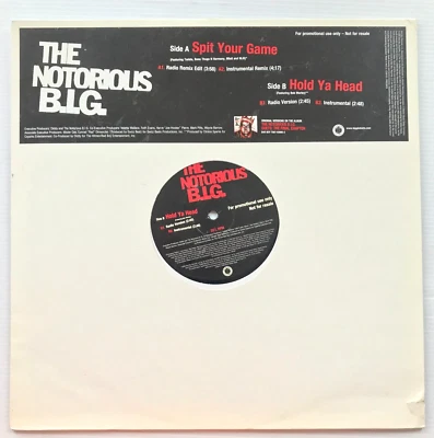 Notorious B I G - Spit Your Game / Hold Ya Head Vinyl 12 PROMO Biggie Smalls *DL - Image 1 of 3