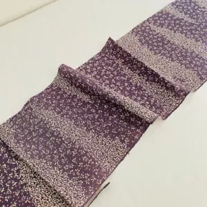 Mauve Galaxy #C 7x52 Vintage Japanese Kimono Silk Fabric Panel RS16 - Picture 1 of 8