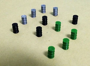 Outland Models Modelleisenbahn 12 stk. ?lf?sser f��r Bahnhof / Fabrik Spur H0 00 - Bild 1 von 1