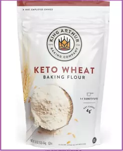 King Arthur Keto Wheat Flour Blend Non-GMO All-Purpose Flour 16 Ounces - Picture 1 of 4