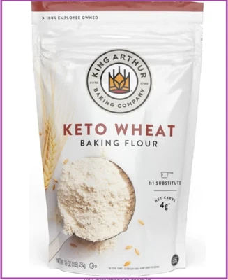 King Arthur Keto Wheat Flour Blend Non-GMO All-Purpose Flour 16 Ounces - Image 1 of 4