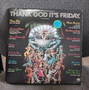 Thank God It's Friday Soundtrack Vinyl LP 1978 Columbia Pictures,3 record set - Picture 1 of 17