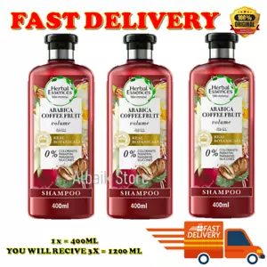 3X Herbal Essences Arabica Coffee Fruit Conditioner Volume Shampoo, 400ml - Picture 1 of 7