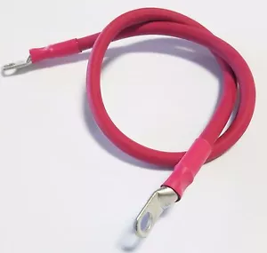 4 Gauge AWG Copper Battery Cable, Car, Truck, RV, Solar - Custom Made 30" Cable - Picture 1 of 11