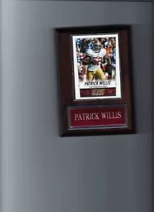 PATRICK WILLIS PLAQUE SAN FRANCISCO FORTY NINERS 49ers FOOTBALL NFL   C4 - Picture 1 of 1