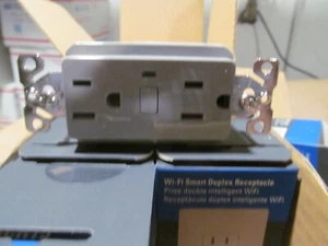 CASE OF 36- EATON WI-FI SMART TR DUPLEX RECEPTACLES GRAY. B-300 - Picture 1 of 3