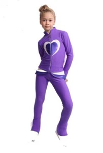 IceDress Completo Pattinaggio su Ghiaccio - Termico - Tutti Frutti (Viola, Bianco) - Foto 1 di 8