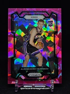 Aleksandar Vezenkov 2023-24 Panini Prizm Basketball RC Pink Crack Ice #281 - Picture 1 of 2