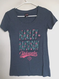 Harley Davidon Lynchburg TN Damen T-Shirt, blau Gr. S - Bild 1 von 4