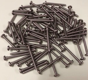 M3.5 X 32mm (6g X 1 1/4") ST/ST (A2) Pan Head Tapping Screws, Blunt End (Type B) - Picture 1 of 3