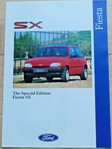 FORD FIESTA SX SPECIAL EDITION BROCHURE 1991 (ENGLISH TEXT). EXCELLENT CONDITION - Picture 1 of 4