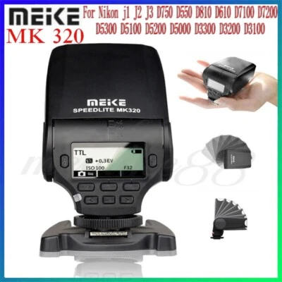 Meike MK-320 TTL Mini Flash Speedlit For Nikon j1 J2 J3 D750 D550 D810 D610 D710 - Image 1 of 4