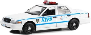 Ford Crown Victoria Police Interceptor Greenlight 84183 Quantico 2003 policía de Nueva York 1:24 - Imagen 1 de 2