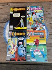 1988 1989 MARVEL Comics EXCALIBUR Comic Book Lot 4 Magazine Ungrade Combine Ship