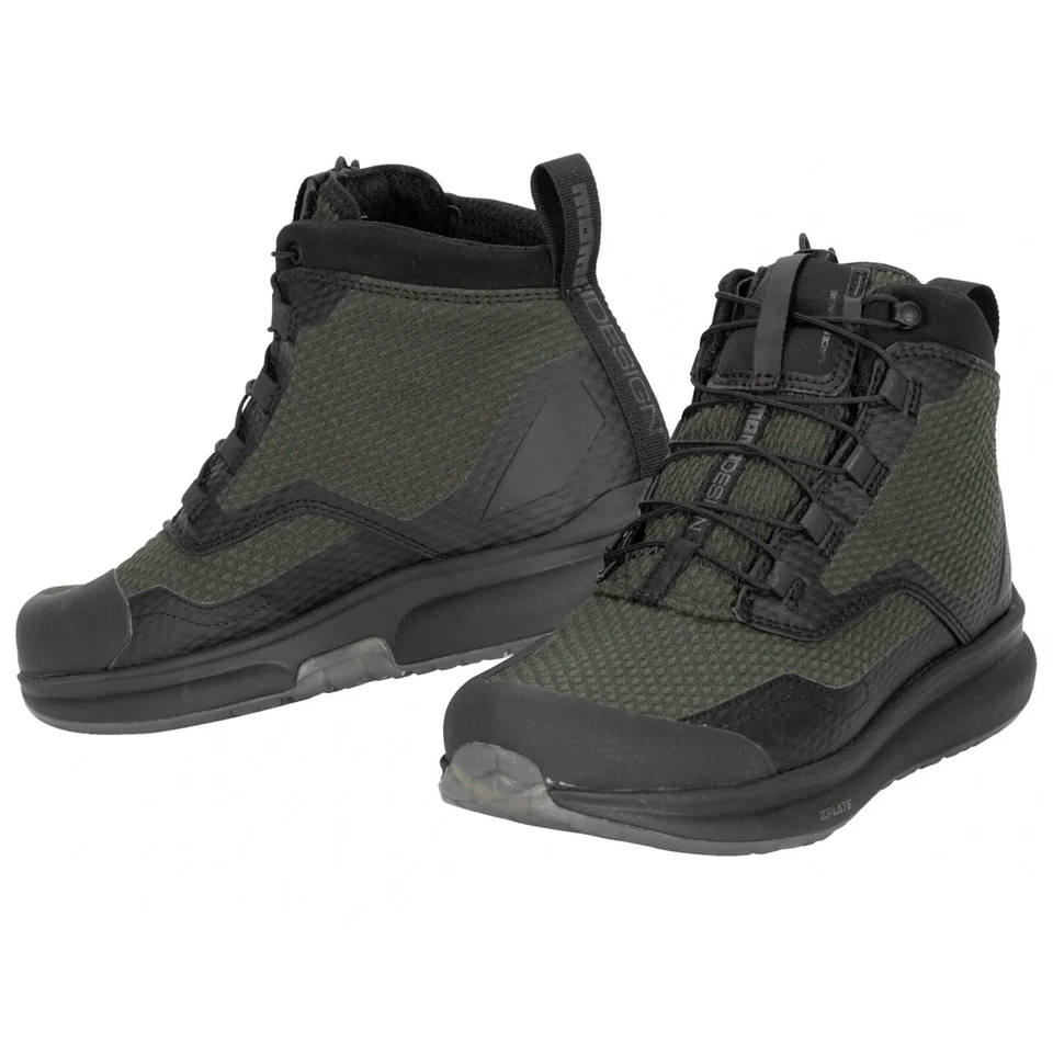 Mf7822 Motorcycle Scooter Momo Design Firegun-3 WP Waterproof Green/Black - Image 1 of 4