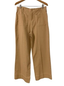 BAGATELLE COLLECTION Pants 12 Wide Leg Tan Khaki Neutral Minimalist Capsule Y2K - Picture 1 of 6